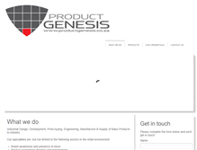 Tablet Screenshot of productgenesis.co.za